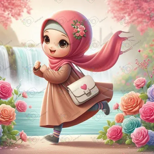  عکس دختر با حجاب فانتزی