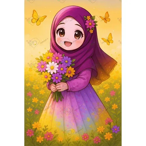  عکس دختر با حجاب فانتزی