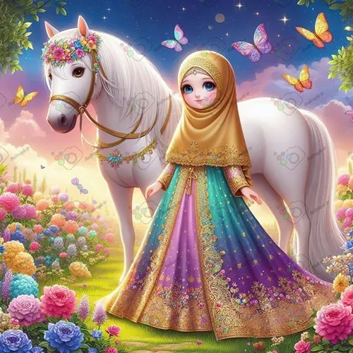  عکس دختر با حجاب فانتزی