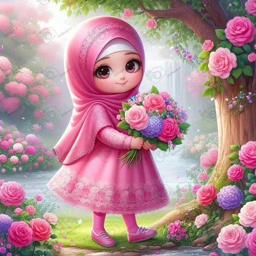  عکس دختر با حجاب فانتزی