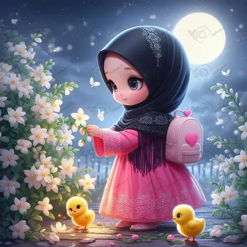  عکس دختر با حجاب فانتزی