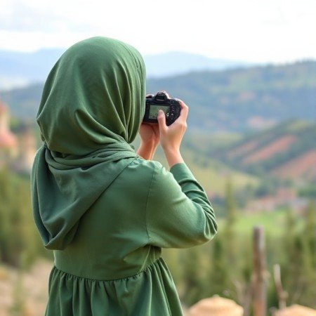  عکس دختر با حجاب فانتزی برای پروفایل