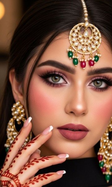 مدل آرایش با لباس افغانی