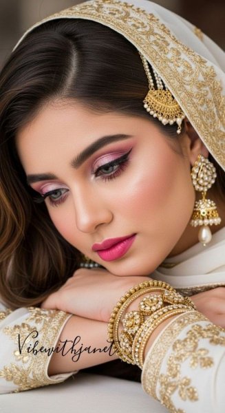 مدل آرایش با لباس افغانی