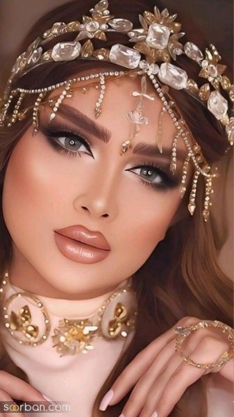  عکس میکاپ عربی خلیجی