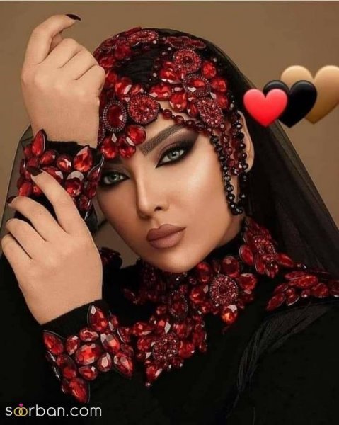 عکس میکاپ عربی عروس