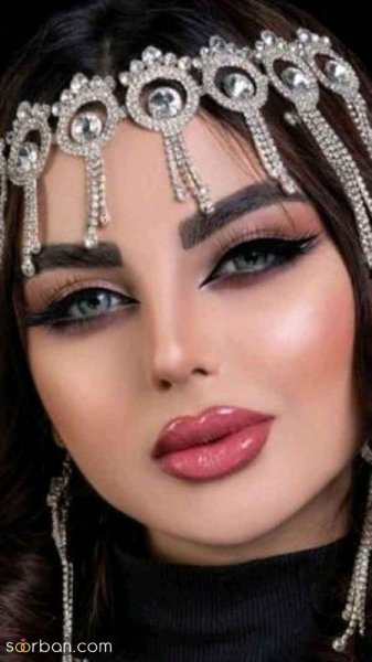 عکس میکاپ عربی عروس