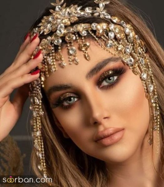 عکس میکاپ عربی عروس