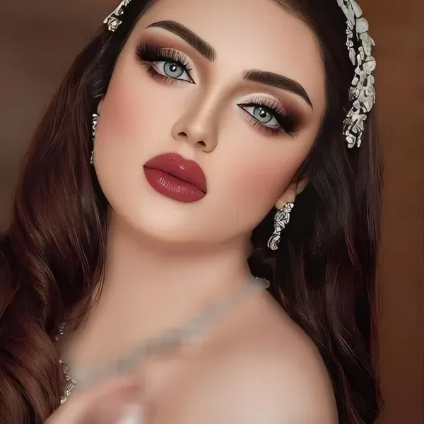  70 عکس میکاپ عربی عروس