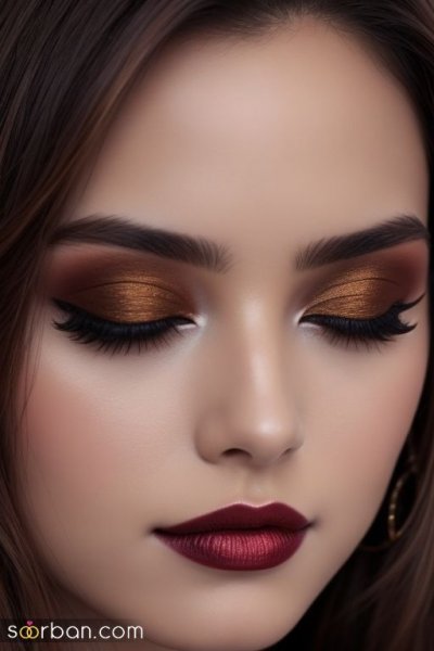  عکس میکاپ عربی عروس اینستاگرام