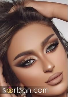  عکس میکاپ عربی عروس اینستاگرام