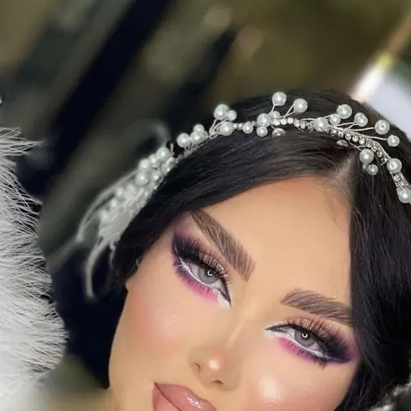  عکس میکاپ عربی غلیظ عروس