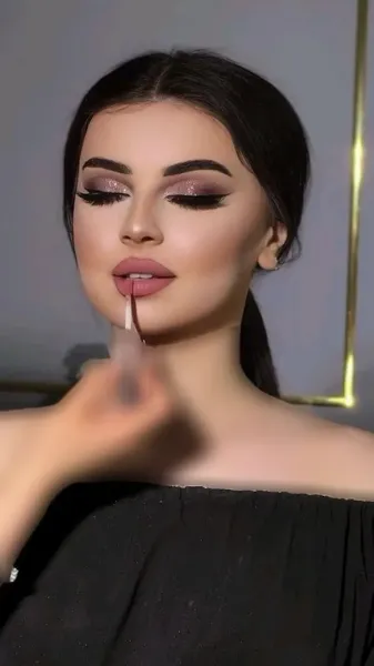  عکس میکاپ عربی غلیظ عروس