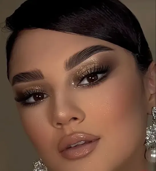  عکس میکاپ عربی غلیظ عروس