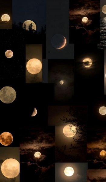  عکس ماه در شب واقعی