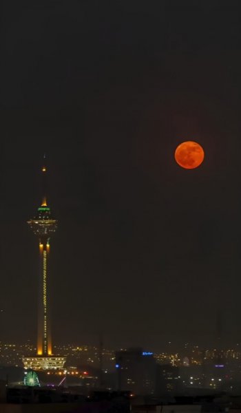  عکس ماه در شب واقعی