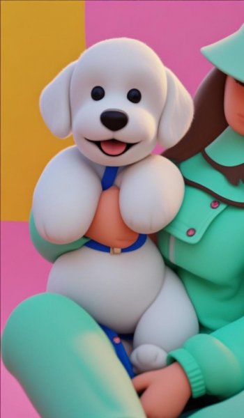  عکس سگ کیوت فانتزی