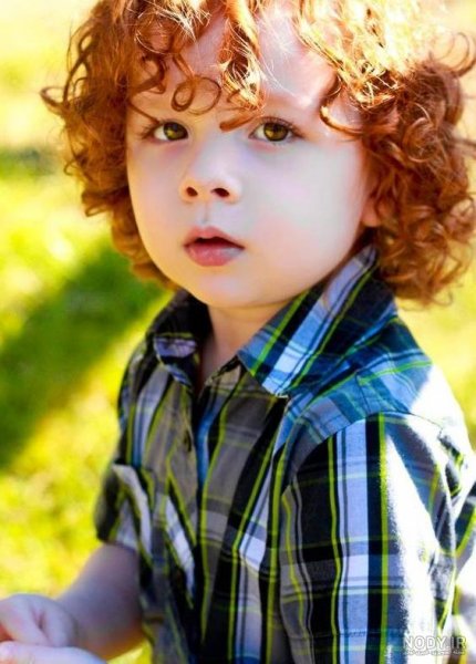  عکس پسر مو فرفری بچه