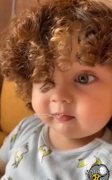  عکس پسر مو فرفری بچه