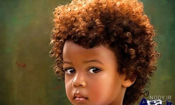  عکس پسر بچه مو فرفری برای پروفایل