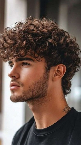  عکس پسر مو فرفری جذاب