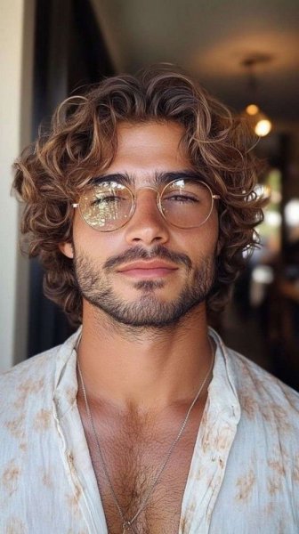  عکس پسر مو فرفری جذاب