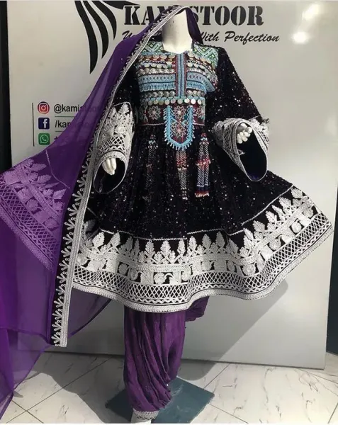  عکس لباس افغانی جدید