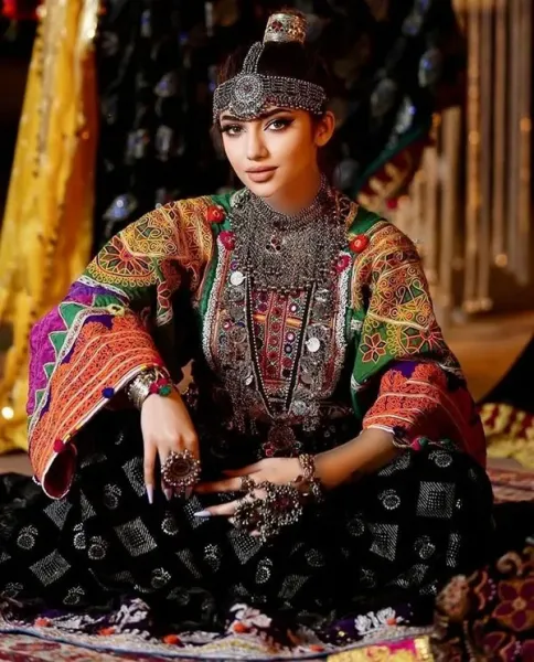  عکس لباس افغانی جدید