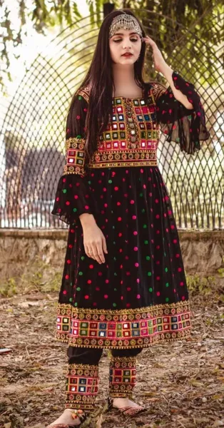  عکس لباس افغانی جدید