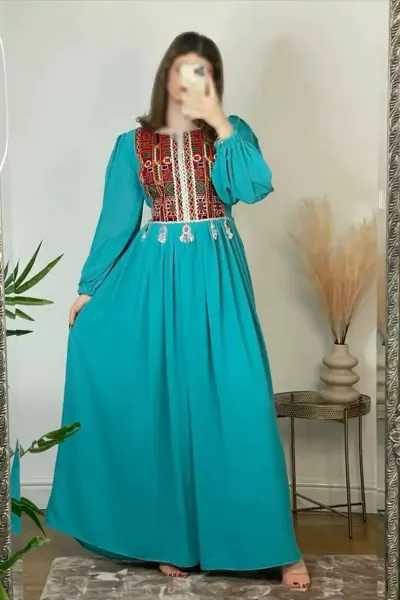  عکس لباس افغانی جدید دخترانه