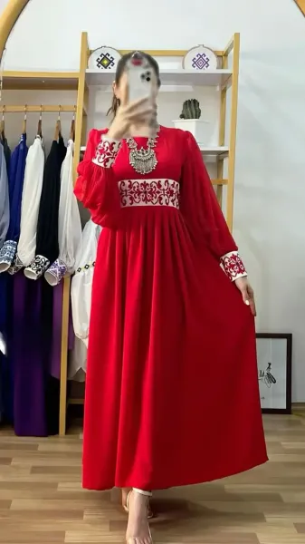  عکس لباس افغانی جدید دخترانه