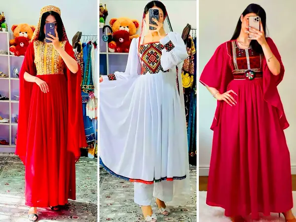  عکس لباس افغانی جدید دخترانه
