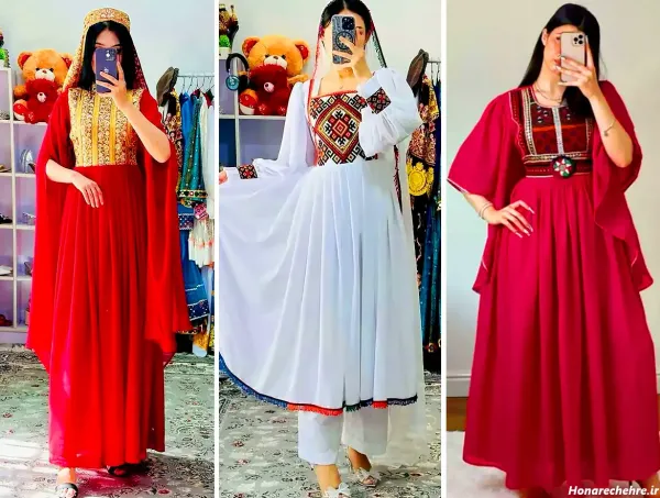 عکس مدل لباس مجلسی افغانی شیک
