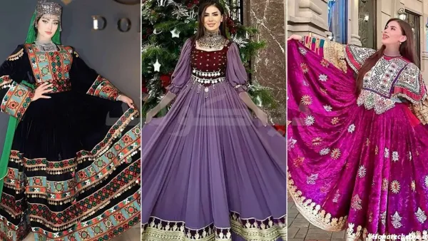  عکس مدل لباس مجلسی افغانی شیک