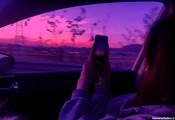  عکس پروفایل دخترونه بنفش لاکچری