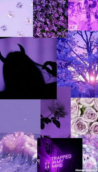  عکس پروفایل دخترونه بنفش لاکچری