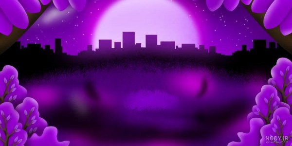  عکس بنفش ساده