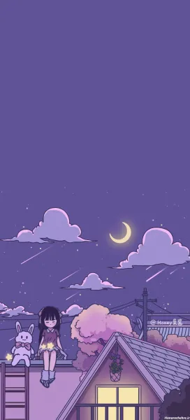 عکس بنفش کیوت ساده