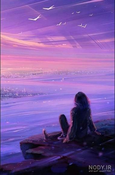  عکس کیوت بنفش دخترانه