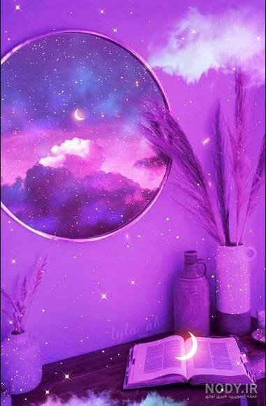  عکس کیوت بنفش دخترانه