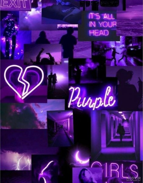  عکس کیوت بنفش دخترانه