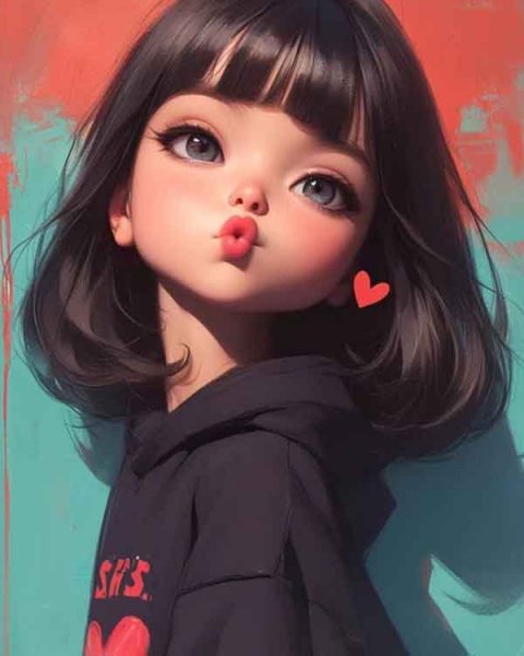  عکس کیوت فانتزی گوگولی دخترانه