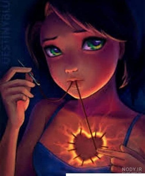  عکس پروفایل کارتونی خفن غمگین