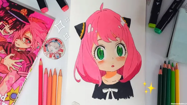 عکس انیمه کیوت سیاه