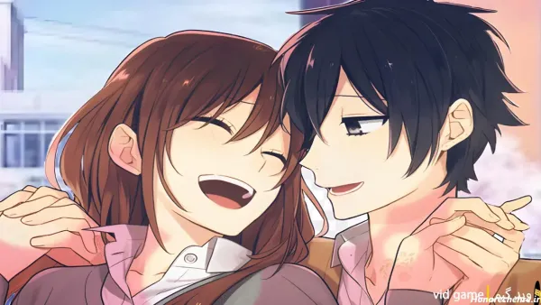  عکس انیمه دخترانه مدرسه ای عاشقانه