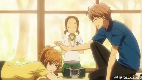  عکس انیمه دخترانه مدرسه ای عاشقانه