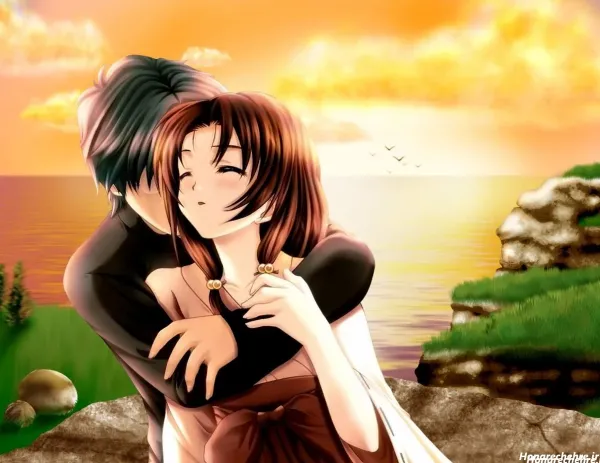  عکس انیمه دخترانه مدرسه ای عاشقانه