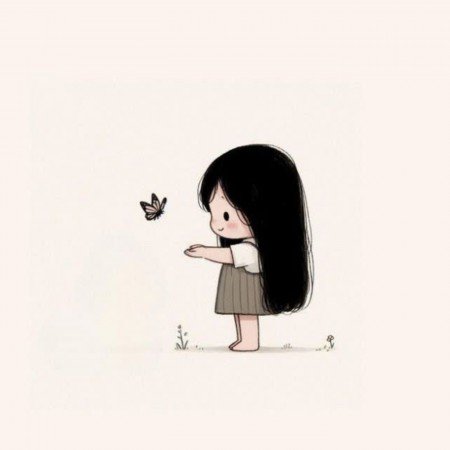  عکس انیمه کیوت بنفش