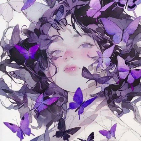  عکس کیوت بنفش برای پروفایل