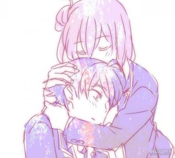  عکس انیمه کیوت صورتی